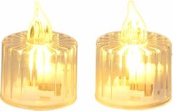 Sviečka MagicHome Vianoce, LED teplá biela, blikanie, 3,6x5 cm