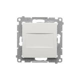 SIMON54 - Záslepka s montážnym rámikom, biela
