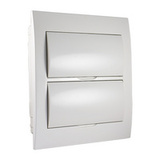 Rozvodnica zapustená 24-modulová, biele dvierka STILO