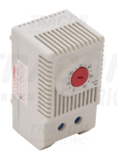 Termostat na DIN lištu 1×NC, 10A, 250V AC