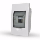 Rozvodnica zapustená 4-modulová, priesvitné dvierka