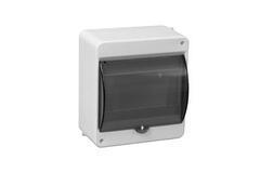 Rozvodnica nástenná 6-modulová priesvitné dvierka