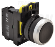 Tlačidlo, čierne,1×NO, 5A/230V, IP65