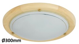 Svietidlo DREVENÉ UFO - E27/60W, IP20 - 5411