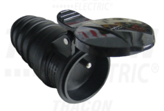Zásuvka gumená 240V TRACON, IP44