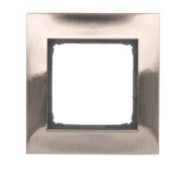 Simon54 Premium - Rámček 1- násobný, kovový, nerez