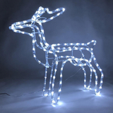 Dekorácia Vianoce, Sob, 144x LED studená biela, 230V, exteriér, 59x27,50x64 cm