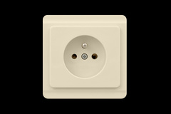 TESLA - zásuvka 2P+T, biela