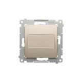 SIMON54 - Záslepka s montážnym rámikom, zlatá matná
