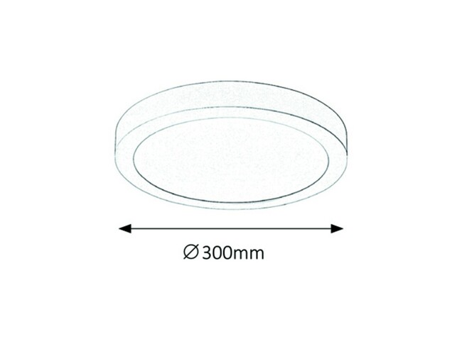Svietidlo DOWNLIGHT - LED/24W, IP20 (kruh, nástenné) - 2657
