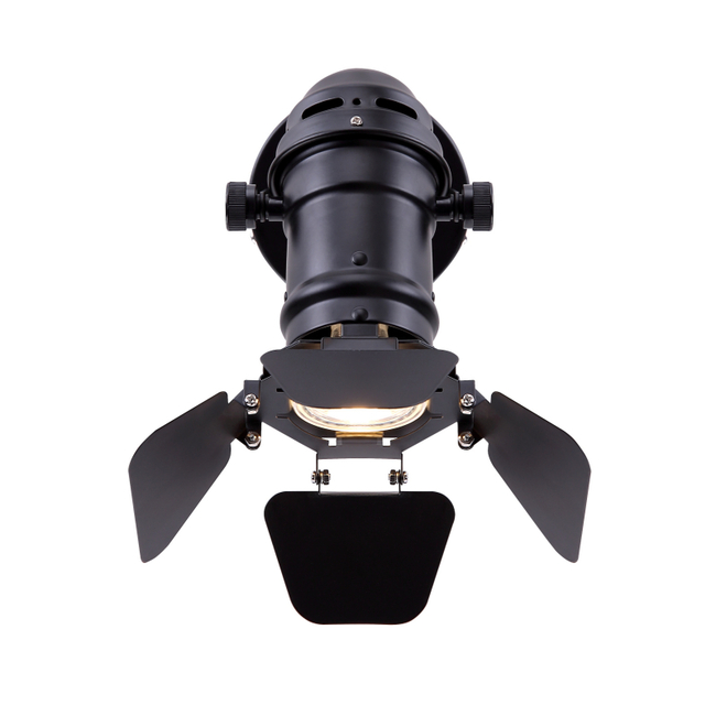 Nástenné svietidlo EGON - čierna matná, GU10, IP20 - 54650-1B