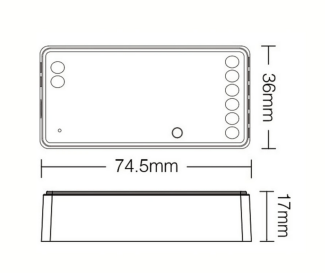 Mi-Light MiBoxer RF6 Prijímač 5v1, 12A- 2,4GHz