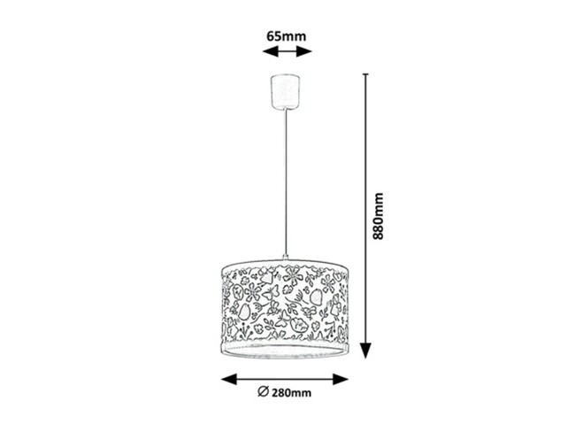 Svietidlo HANKA - E27/40W, IP20 - 3079