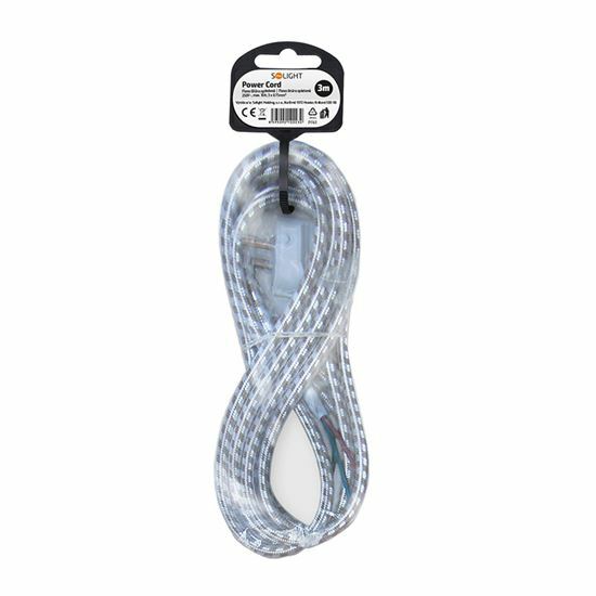 Predlžovací prívod 3x0,75  3m / bez zásuvky, pletený