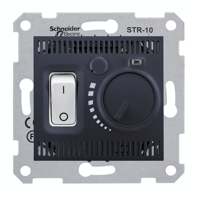 SEDNA - termostat podlahový 10A, GRAFIT