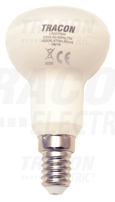 Žiarovka LED spot, E14, 7W, TRACON, 4000K