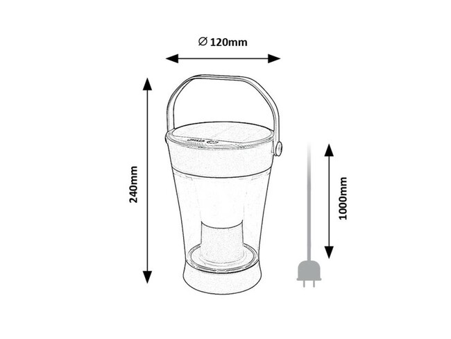 Svietidlo ANGERS - 3W, 300lm, IP54 - 77039