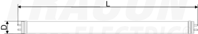 Žiarivková LED trubica T8, TRACON, 18W, 120cm, 3000K