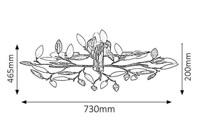 Svietidlo LILIAN - E14/4x max. 40W, IP20 - 2849