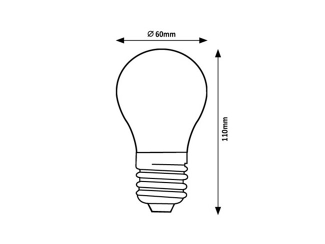Žiarovka LED-filament, E27, 7W, 4000K - 79020