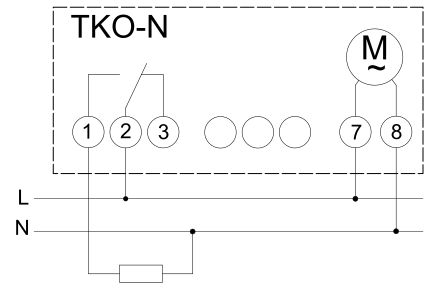 Časovač na DIN lištu, mech. TRACON