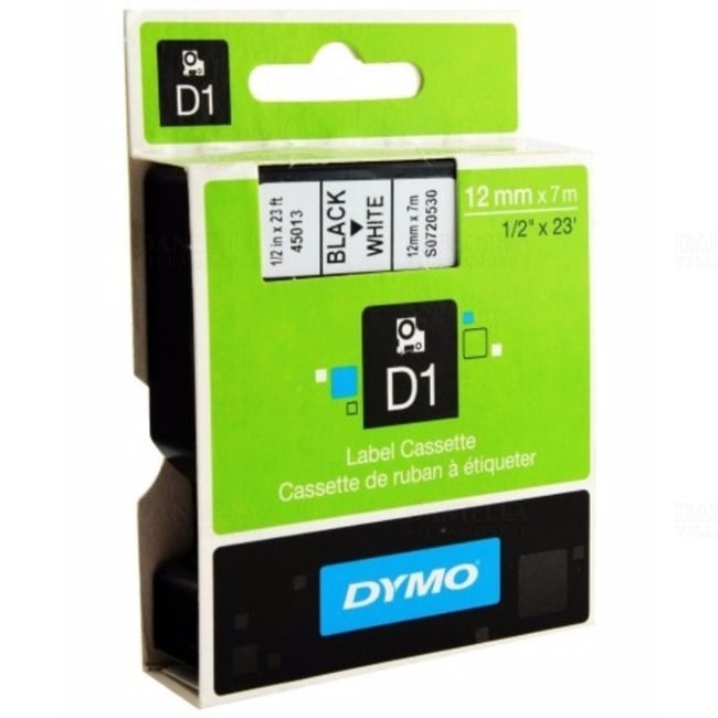 DYMO - D1 páska 12mm/7m č/b