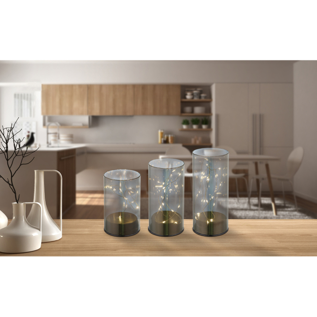 Stolová lampa HANNI - sivá,0,06W,IP20 - 28209