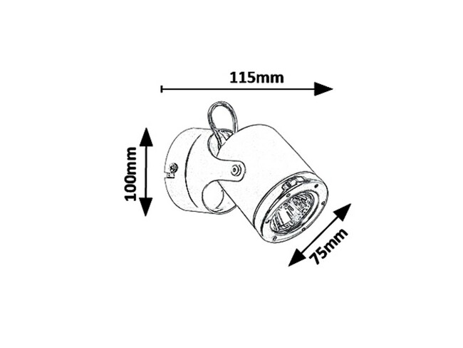 Svietidlo APRIL - GU10/ 5W, IP20 - 5033