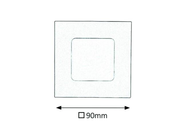 Svietidlo LOIS - LED/3W, IP44 (štvorec, zapustené) - 5586