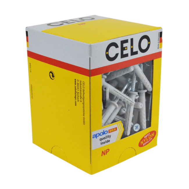 Hmoždinka natĺkacia so skrutkou - NP- 6 - 40 (100ks)