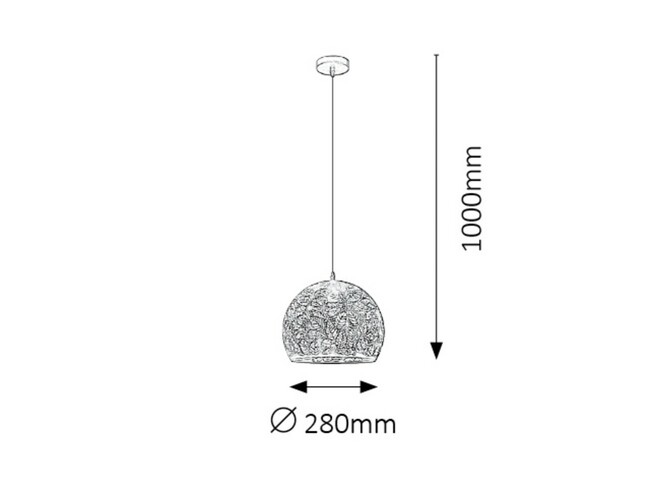 Svietidlo MANORCA - E27/40W, IP20 - 2276