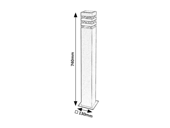 Svietidlo ANKARA - E27 1x MAX 12W, IP44