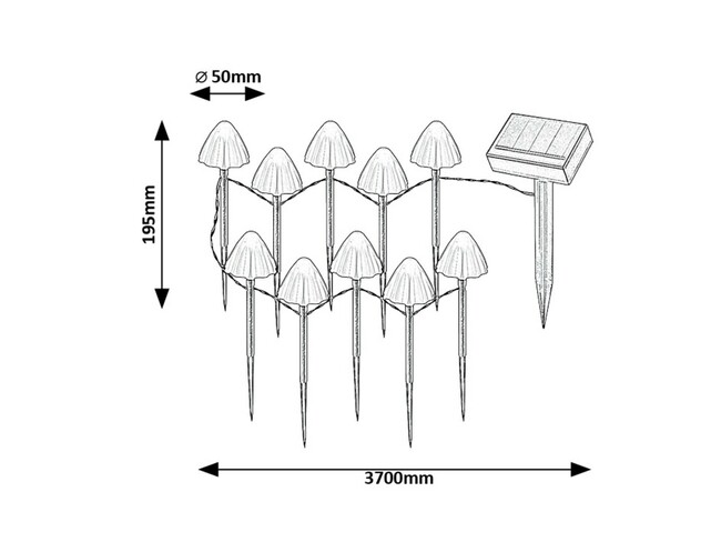 Svietidlo SKADAR - 2W,1lm,IP44