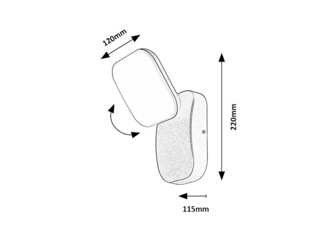 Svietidlo ODIEL - 12W, 800lm, IP44 - 77057