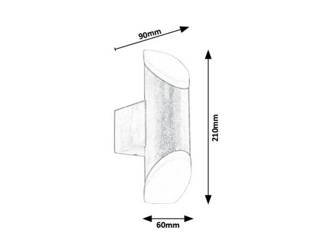 Svietidlo REYNOSA - 6W, 230V, 50Hz, IP44 - 8000