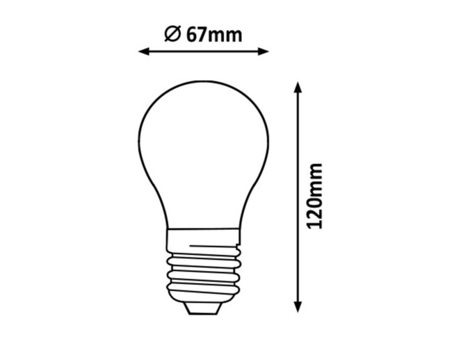 Žiarovka LED-filament, E27, 12W, 2700K - 1994