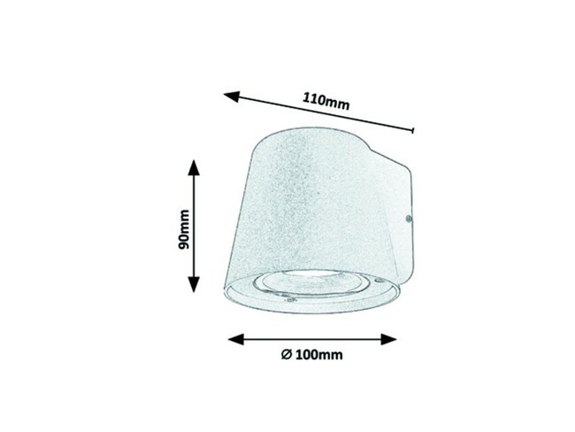 Svietidlo MANDAL - GU10/35W, IP54 - 7959