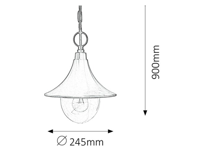 Svietidlo KONSTANZ - E27/100W, IP44 - 8246