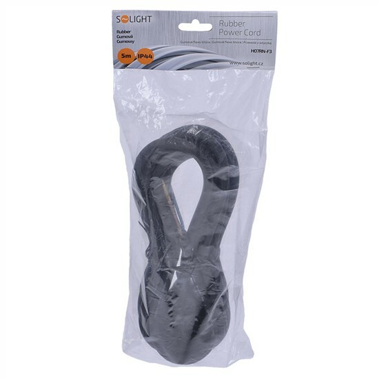 Predlžovací prívod 3 x 1,5 / 5m / bez zásuvky, gumový