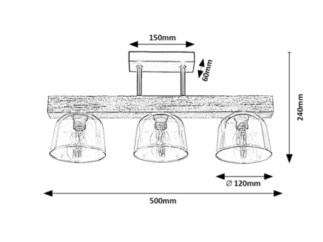 Svietidlo CARDAMOM - E14, 40W, IP20 - 3119