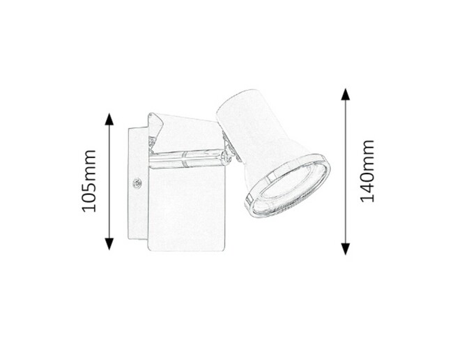 Svietidlo STEVE - LED/4,5W, GU10/15W, IP44 - 5497