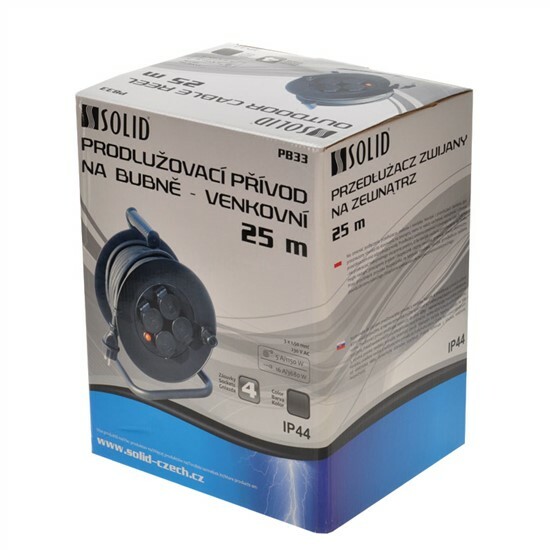 Predlž. bubon gum. 3x1,5, IP44, 25m