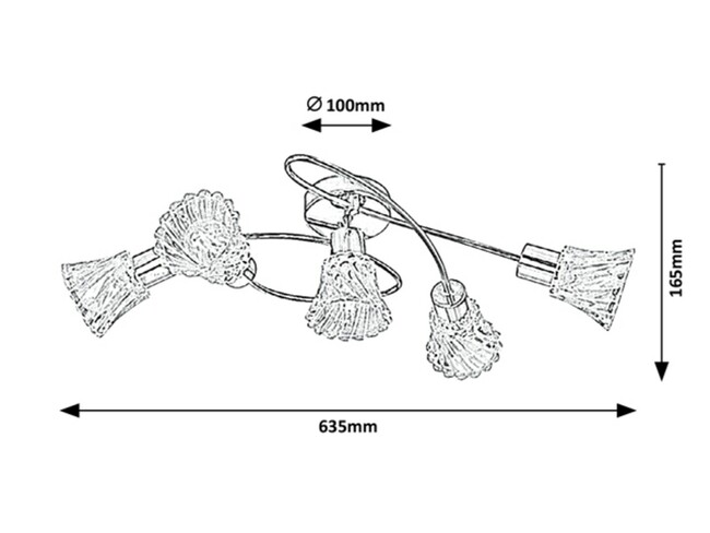 Svietidlo HESTIA - E14, 5x max. 40W, IP20 - 5304