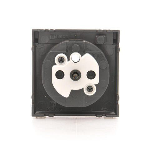 SIMON54 - kryt zásuvky IP44 - transparent, hnedý matný