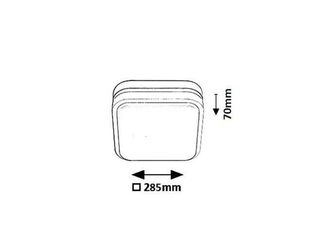 Svietidlo HAMBURG - LED/12W, IP44 - 8850