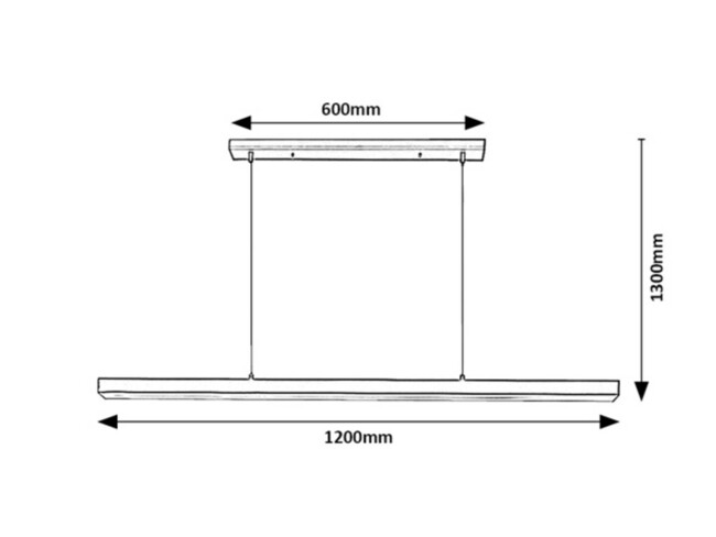 Závesné svietidlo TARIQ - LED/30W, 4000K, IP20 - 72128