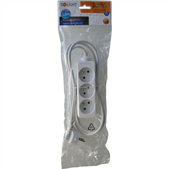 Predlžovací prívod 1,5m / 3zásuvky