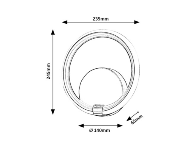 Svietidlo WILLOW - LED/12W (750lm, 4000K), IP20 - 6969