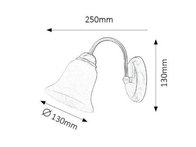 Svietidlo FRANCESCA - E14/40W, IP20 - 7361