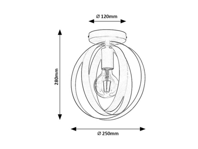 Svietidlo CORTADO - E27/40W, IP20 - 5359